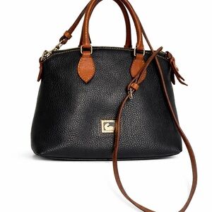 Dooney & Bourke Black and Tan Crossbody Bag